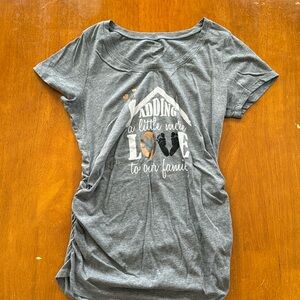 Gray maternity t shirt